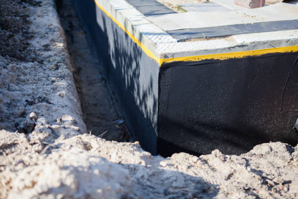 Residential Basement Waterproofing installation at a Saginaw, MI home by SJ Waterproofing Pros