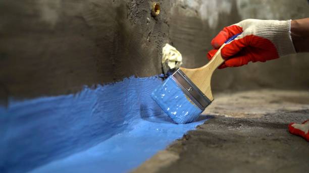 Commercial Basement Waterproofing project at a Saginaw, MI business property by SJ Waterproofing Pros